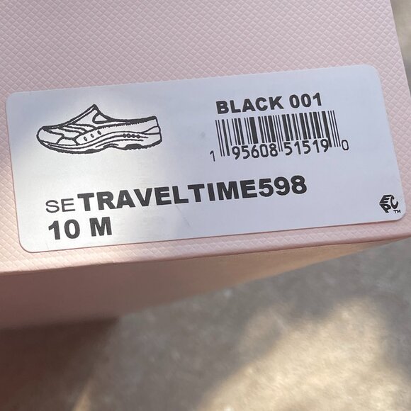 Boxed Easy Spirit Women's Traveltime Slip-On Mule / Black Mesh Mules - SIZE 10M - Picture 3 of 15
